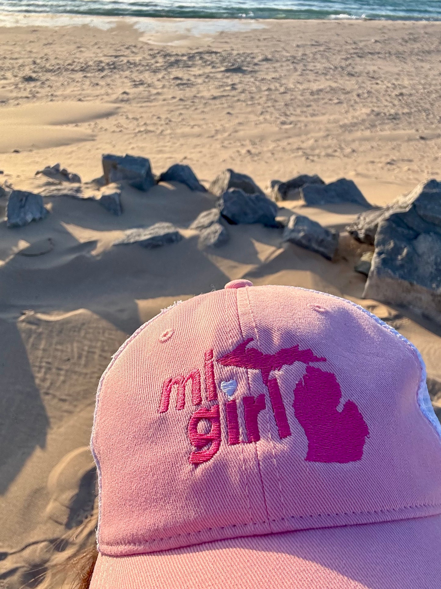 MiGirl Pink Ball Cap / Snapback Hat