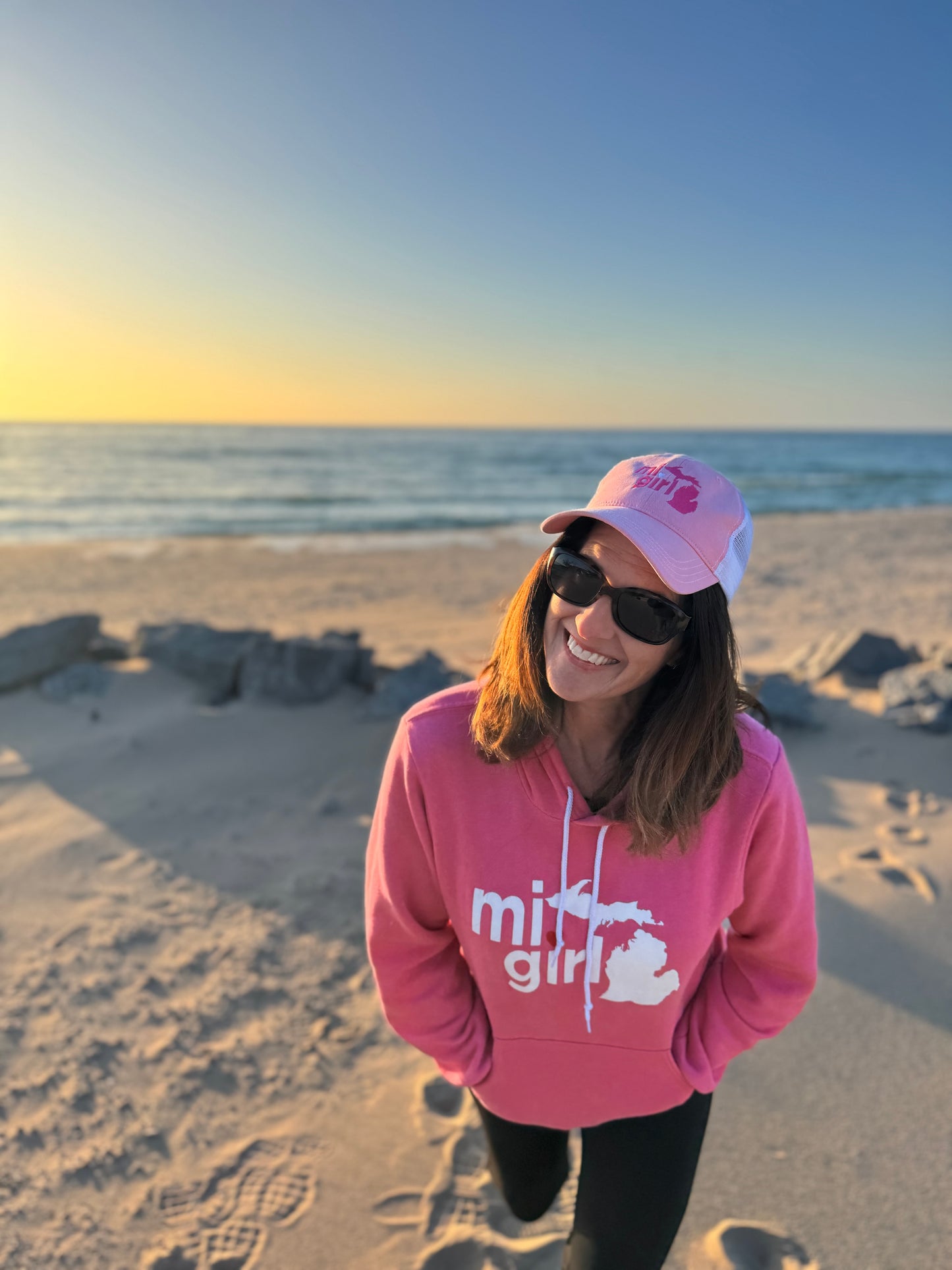 MiGirl Pink Ball Cap / Snapback Hat