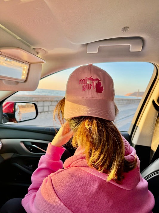 MiGirl Pink Ball Cap / Snapback Hat