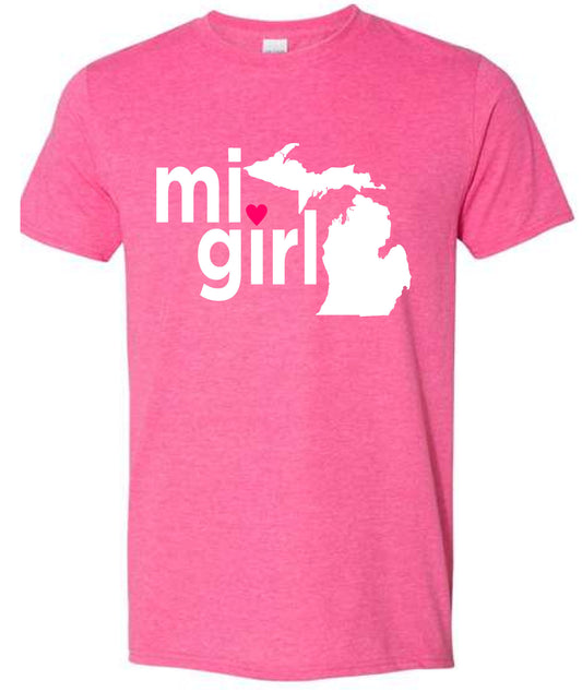 Michigan Girl Pink T-Shirt unisex