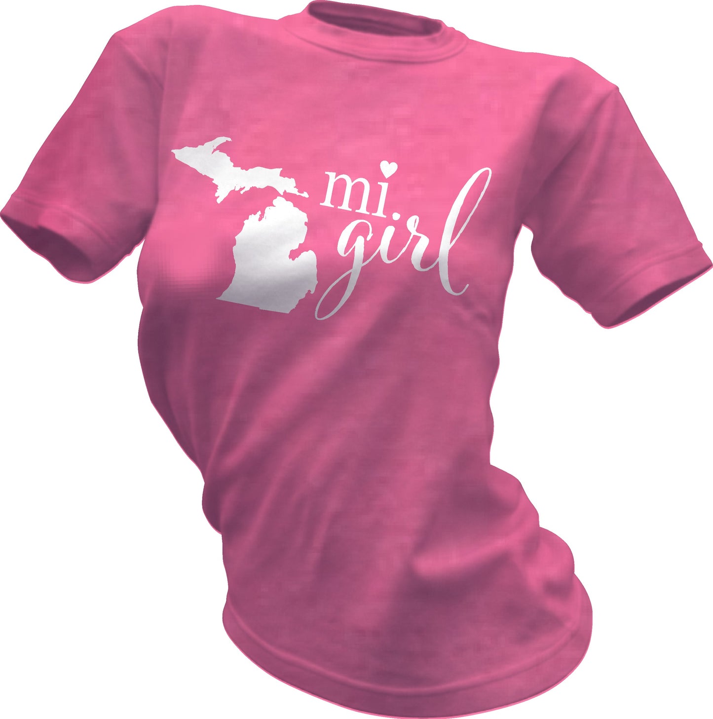 Michigan Girl Pink T-Shirt